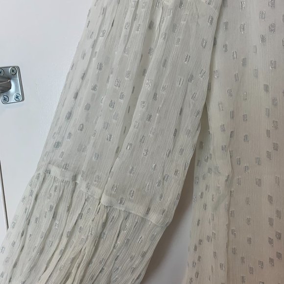 NWT FRAME Shirred Printed Mock Shift Dress - Picture 7 of 11